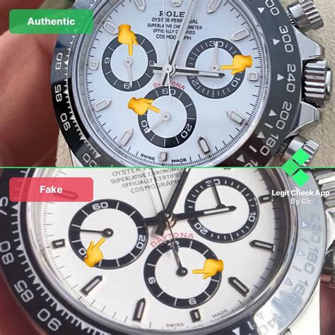 how to spot a fake rolex daytona|rolex daytona panda super clone.